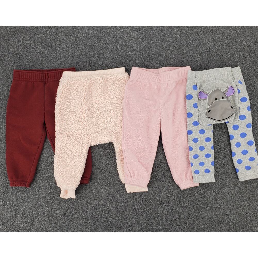 Gerber Garanimals Bundle‎ of 4 Baby Girl Winter Pants Size 12 Months Pre-Owned
